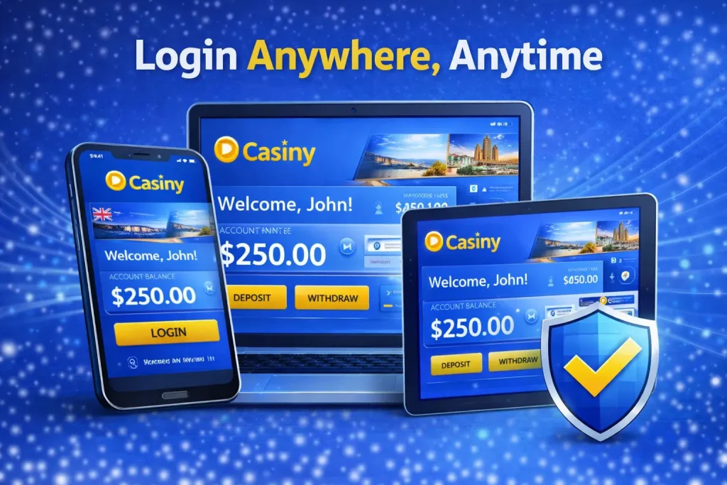 Casiny login anytime anyhwere