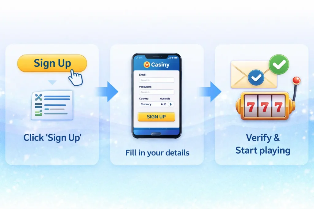 Casiny registration steps